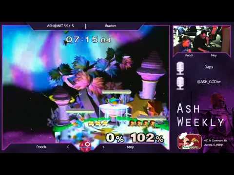 Melee Winner's Semis ASH@WIT 5/1/15 - Pooch (Fox) vs Moy (Ganon)