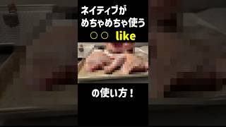【知ってると便利】ネイティブがめちゃめちゃ使う〇〇 likeの使い方！