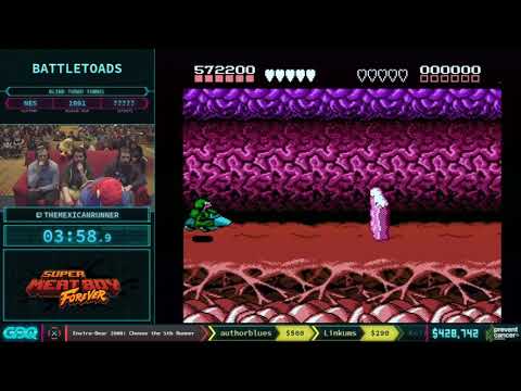 Speedrunner beats Battletoads Turbo Tunnel while blindfolded