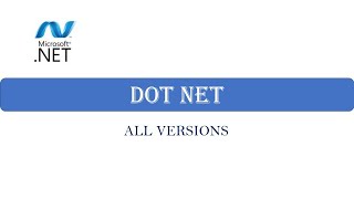 .net all versions || dot net