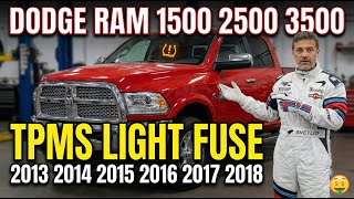 How to Fix Tire Pressure Light on Dodge Ram (Fuse Replacement)