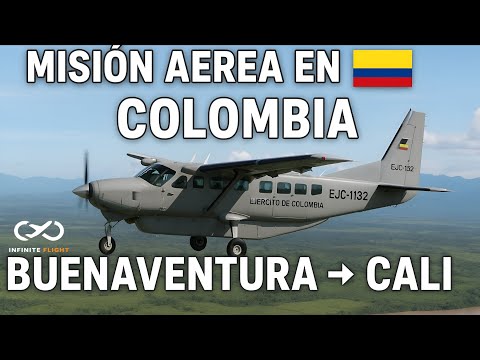 🚀 Misión Aérea en Colombia 🇨🇴 | De Buenaventura a Cali ✈️ Cessna 208 Militar #VueloMilitar
