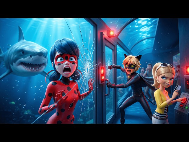 Chloe Locks Marinette Inside The Aquarium Tunnel | The Glass Begins To Crack
