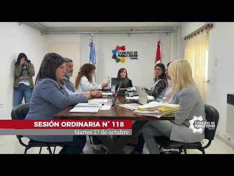 SESIÓN ORDINARIA N° 118