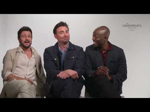 The cast of Hallmark's 'The Groomsmen' trilogy talk friendship, swapping seats, and October 3rd