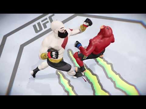 Kratos vs. Daredevil (EA Sports UFC 2) - Crazy UFC 👊🤪