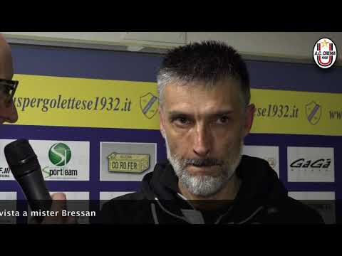 PERGOLETTESE vs AC CREMA 0-1 (14/04/2018). L'intervista a mister Bressan