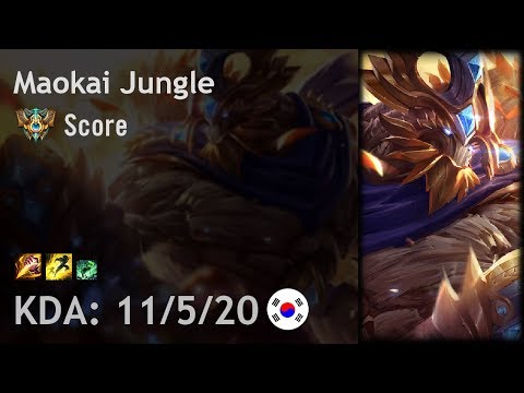 Maokai Jungle vs Elise - Score - KR Challenger Patch 7.15