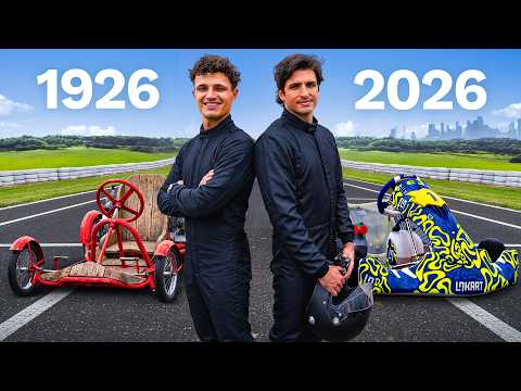 F1 Drivers Race Oldest To Newest Karts