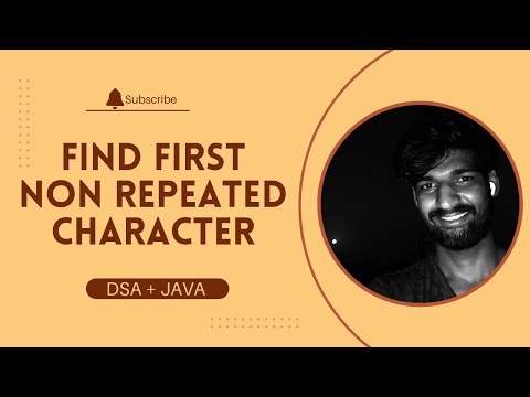 "First Non-Repeating Character in a String | Brute Force + Optimized + Space Optimized | Java DSA"