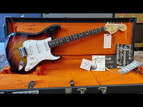 Fender American Vintage '70s Stratocaster 3 tone sunburst Rosewood Fretboard 2005 (Video attached) image 23