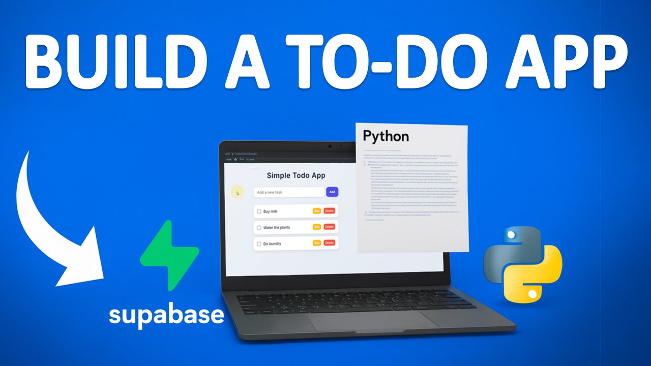 Build a To-Do App with Python, Flask and Supabase | Full CRUD Tutorial Step-by-Step