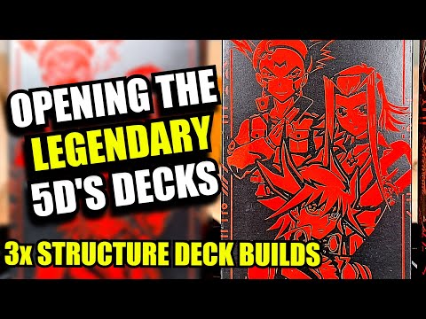 Opening the NEW Legendary 5D's Decks! - x3 Structure Deck Build - Yu-Gi-Oh!