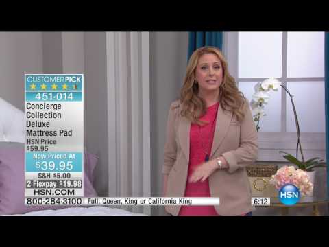 HSN | Concierge Collection Bedding 01.07.2017 - 02 AM