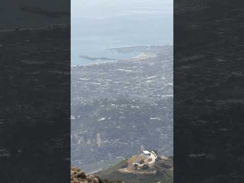 Santa Barbara coastline panoramic views, from Flores Peak