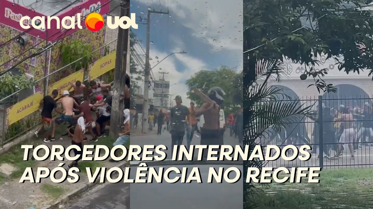 SPORT E SANTA CRUZ: TORCEDORES AINDA ESTÃO INTERNADOS APÓS BRIGA DE TORCIDAS E VIOLÊNCIA NO RECIFE