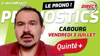 emission video des courses turf pmu du Vendredi 3 juillet 2026