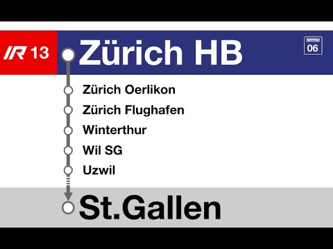 SBB Ansagen » IR13 Zürich HB — Chur (2023) | SLBahnen