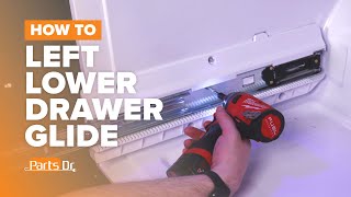 How to Replace Freezer Lower Drawer Glide (Left) on your GE Refrigerator