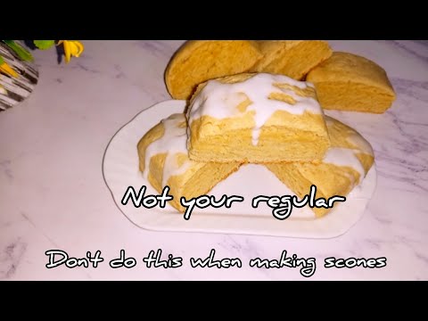 Vlogtober Day 19: Let's make Lemon glazed breakfast scones in Nigeria #sconesrecipe