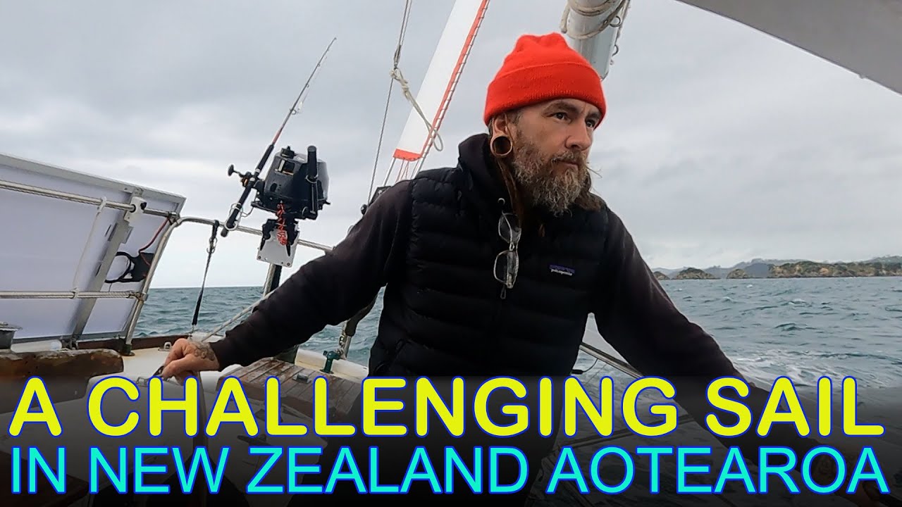 A Challenging Sail in The Hauraki Gulf in New Zealand to Waiheke Island from Great Barrier Island