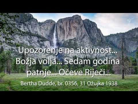 Bertha Dudde br. 0356 Upozorenje na aktivnost... Božja volja... Sedam godina patnje... Očeve Riječi