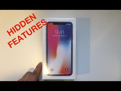 IPHONE X HIDDEN FEATURES!!! AND UNBOXING!