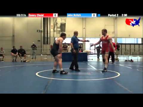 Danny Chaid vs. John Bolich at 2013 Junior Nationals - FILA - FS