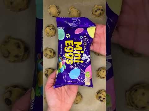 Cadbury Mini Eggs Chocolate Chip Cookies tiktok themodernnonna #shorts
