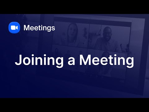 Joining a Zoom Meeting