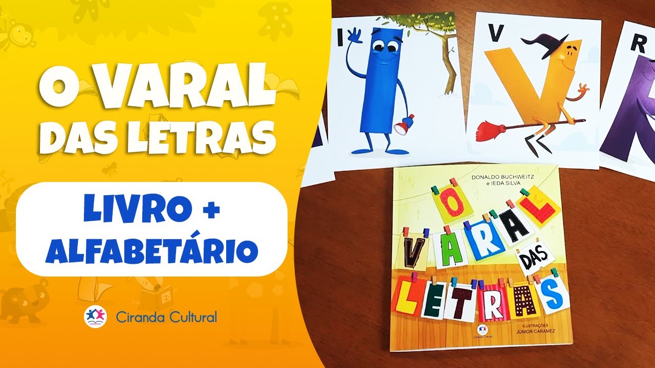 O varal das letras - Livro + alfabetário ilustrado