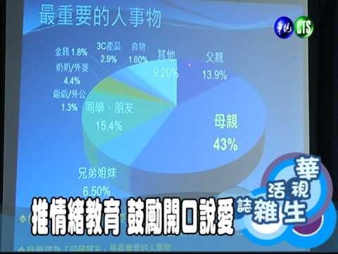 推情緒教育 鼓勵開口說愛