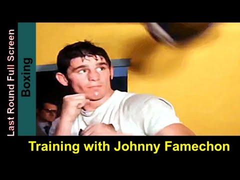 Boxing Training with the Stars: Boxer Johnny Famechon Workout Session in Widescreen Color