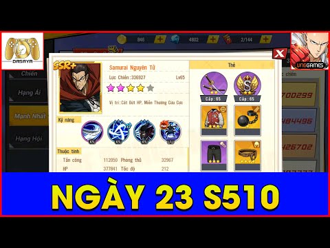 One Punch Man: The Strongest VNG: NGÀY 23 TRÙNG SINH TẠI S510, TÍCH LŨY TÀI NGUYÊN ĐỢI THÁNG 6 XẢ