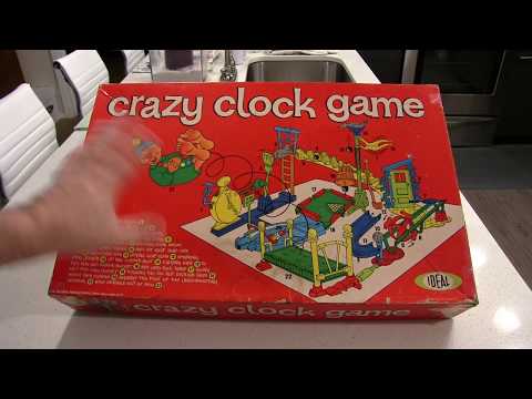 Vintage Board Game Review: Crazy Clock, 1964 Ideal Toys