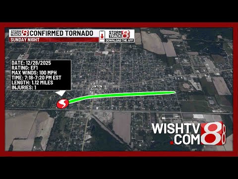 National Weather Service confirms Indiana's 60th tornado of 2025