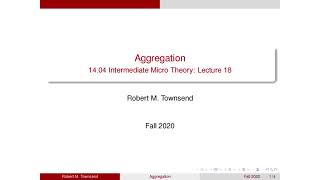 Lecture 18: Aggregation