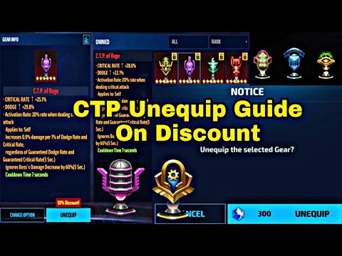 Ctp Unequip Guide | important Suggestion On CTP Unequip Discount Event 2021 - Marvel Future Fight