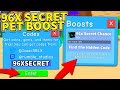 96X SECRET PET Hatch Chance CODES In Bubble Gum Simulator! *SUPER BROKEN* Roblox