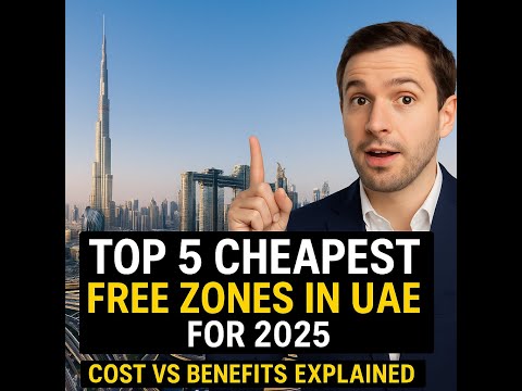 Top 5 Cheapest Free Zones in UAE for 2025 | Cost vs Benefits Explained