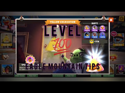 Angry Birds Evolution: LEVEL 💯 + Eagle Mountain Tips