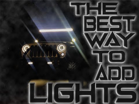The EASIEST Way to Add Lights To Your Jeep!