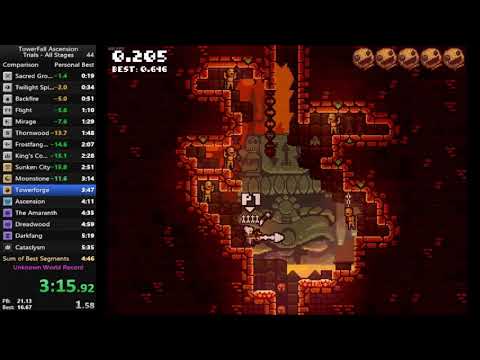 TowerFall  - All Trials in 5 min 22, World Record !