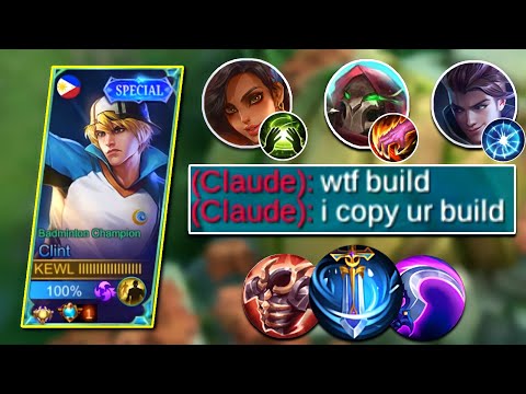 THIS BUILD MAKES YOU STRONGER EARLY TO LATE GAME!! CLINT NEW BROKEN BUILD! (PLS TRY) - MLBB