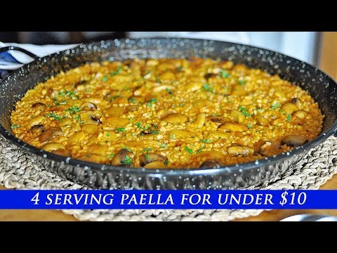 How to make SPANISH PAELLA for 4 PEOPLE for under $10