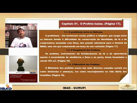 PROFETAS MAIORES  -  Unidades I e II (Prof. Pr. José Wanderson)