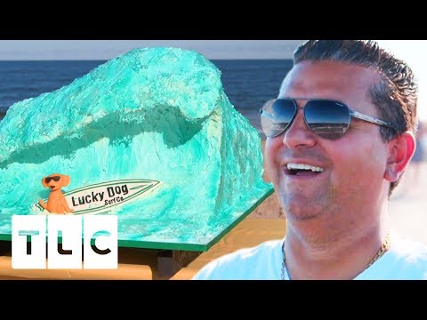 Surfing Themed Cake For A Beach Party Surf Competition! | Cake Boss