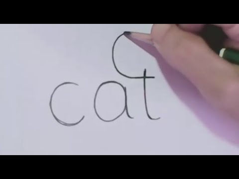 How to turn Words Cat Into a Cartoon Cat. (Wordtoons)