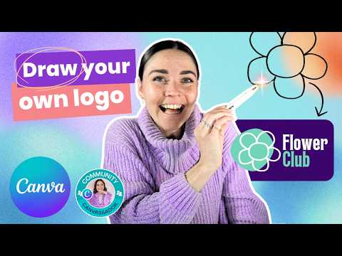 Draw your own logo | Convert sketch into a vector/SVG file in Canva! (Tracer App Tutorial)