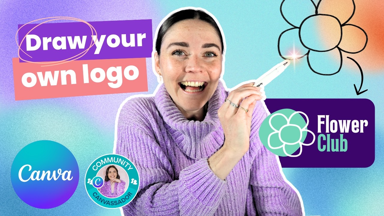 Draw your own logo | Convert sketch into a vector/SVG file in Canva! (Tracer App Tutorial)